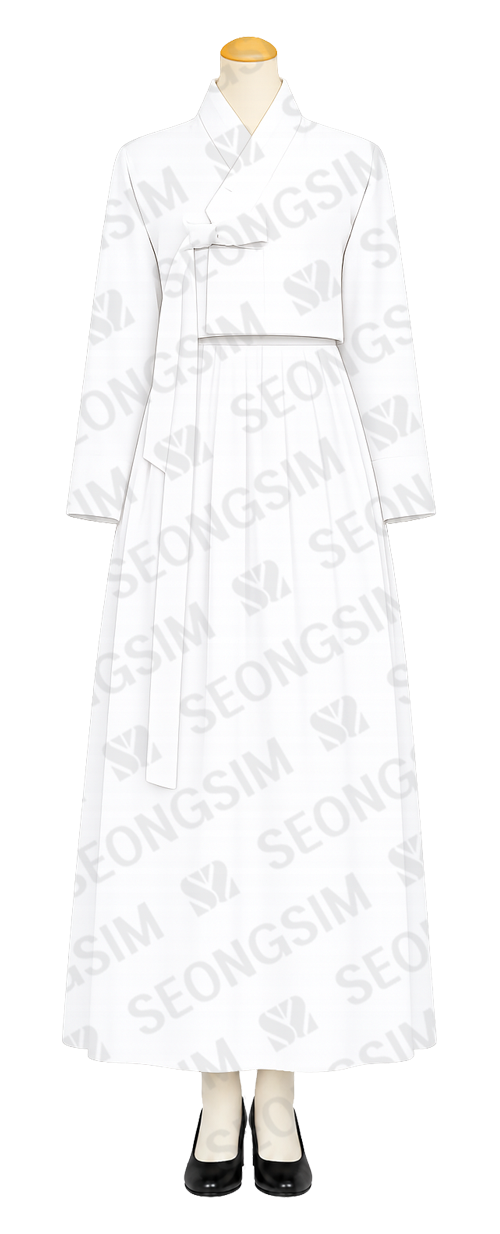 여성상복 흰색